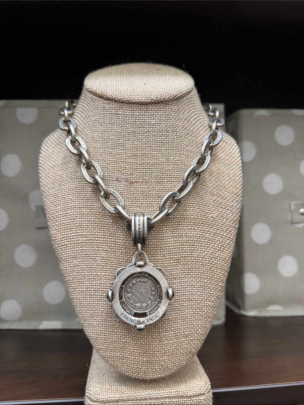 Silver Tone Floral Heart Pendant Necklace - Picture 2 of 2